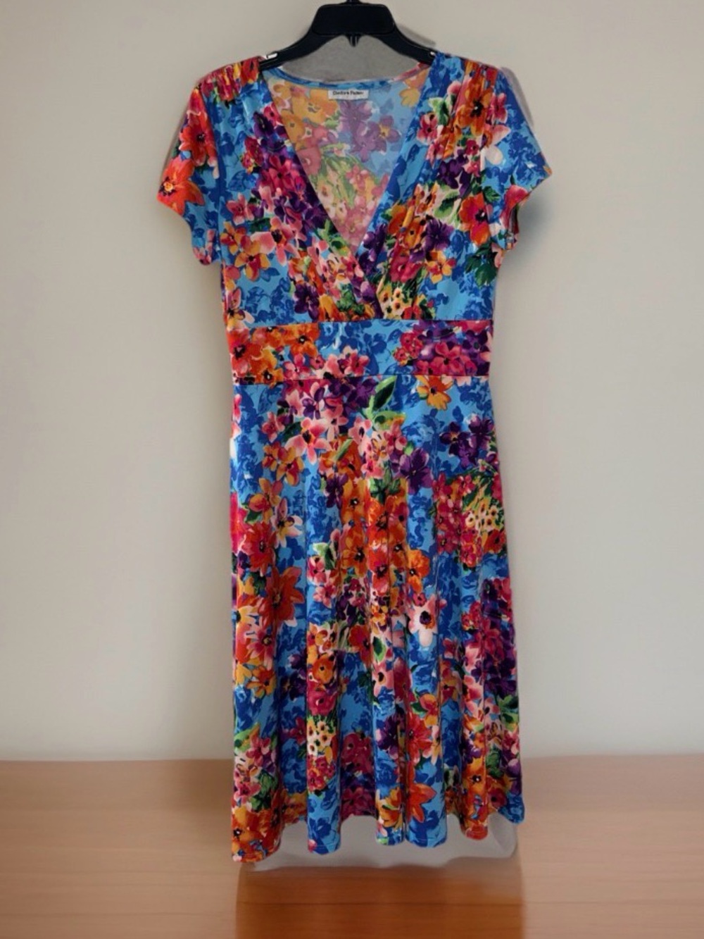 Shelby & Palmer Women’s Multicolor Floral Midi Dress-L-EUC - Picture 1 of 12
